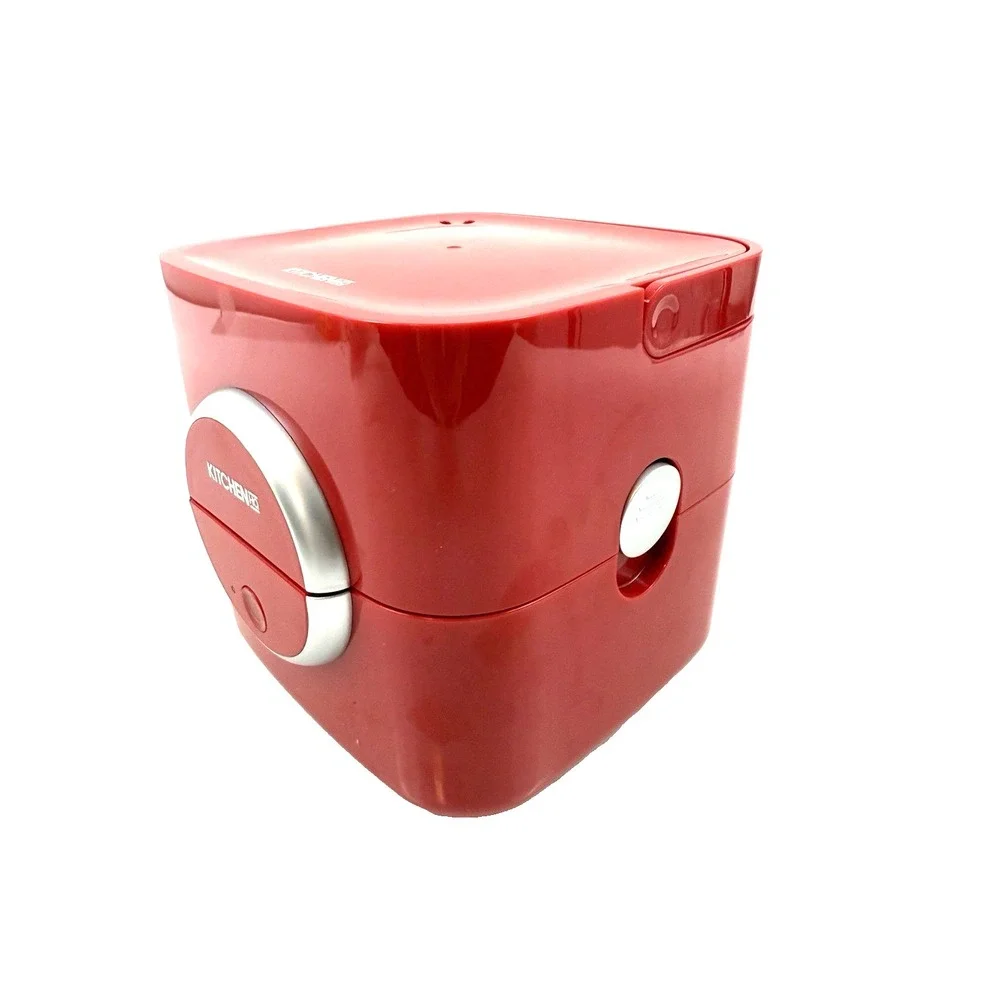 Electric Lunch Box Red by Kitchen HQ with Vacuum Sealed Trays TESTED and WORKING